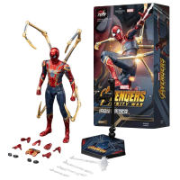 ZD Toys 1/10 Scale Iron Spider Spider-Man Peter Parker Articulated Action Figure Gift Toy Authentic