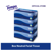 Tempo Box Neutral Facial Tissue (3-Ply 4 Boxes x 86 Sheets)