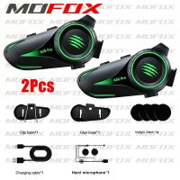 MOFOX A3 PRO Intercom Headset Motorcycle Helmet Bluetooth Earphone with Hard Mic 1000m Range IP67