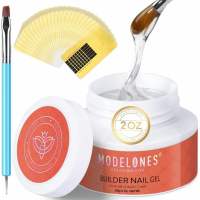MODELONES Clear Builder Gel 56g 1 Botol Clear Color Nail Extensions Poly Art Polish For Nail DIY