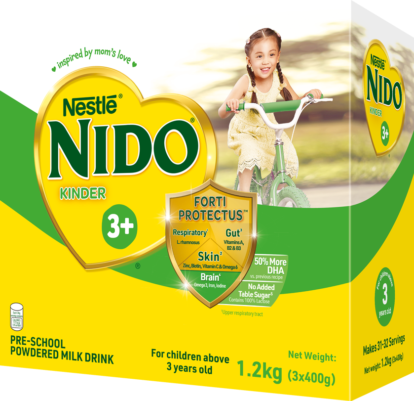 NIDO 3+ Powdered Milk Drink For 3+ Years Old 1.2kg