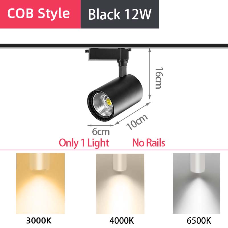 LED Track Lights 3PCS 4PCS Track Light Set 12W 20W 30W 40W Branch Bedroom Corridor Corridor Living Room House Lighting
