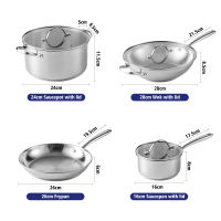 Supor Premium 304 Stainless Steel Cookware Set 7Pcs 2026 New Product