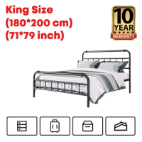 Iron bed frame metal bedstead European retro Iron frame bed single bed/double bed home economical thickened steel bed