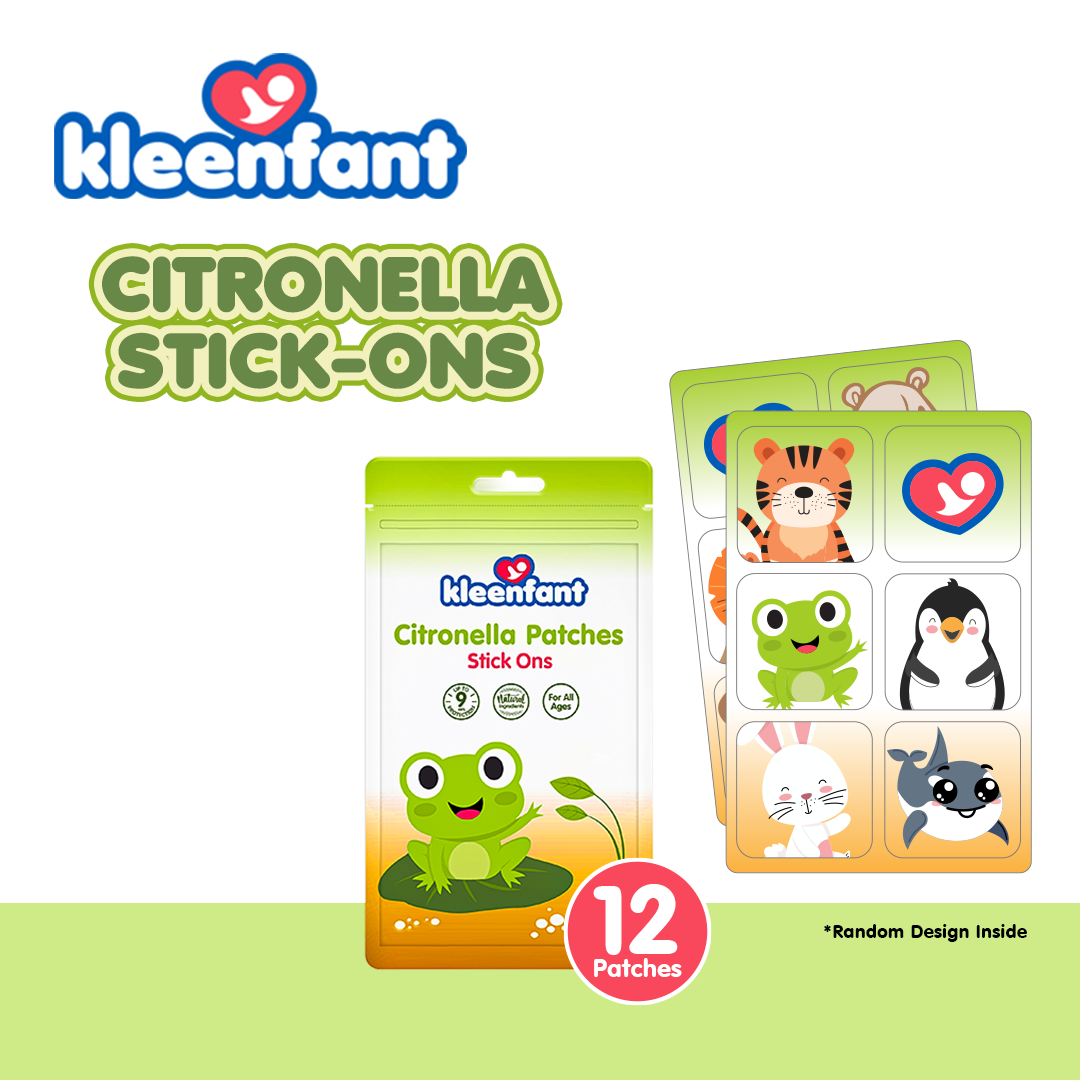 Babypal Kleenfant Citronella Stick-On Patches Non-Sticky Hypoallergenic