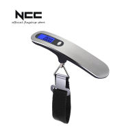 Digital Luggage Scale 50kg Stainless Steel LCD Display Electronic Scale Weight Balance Suitcase Travel Bag Hanging Steelyard Scale Tool