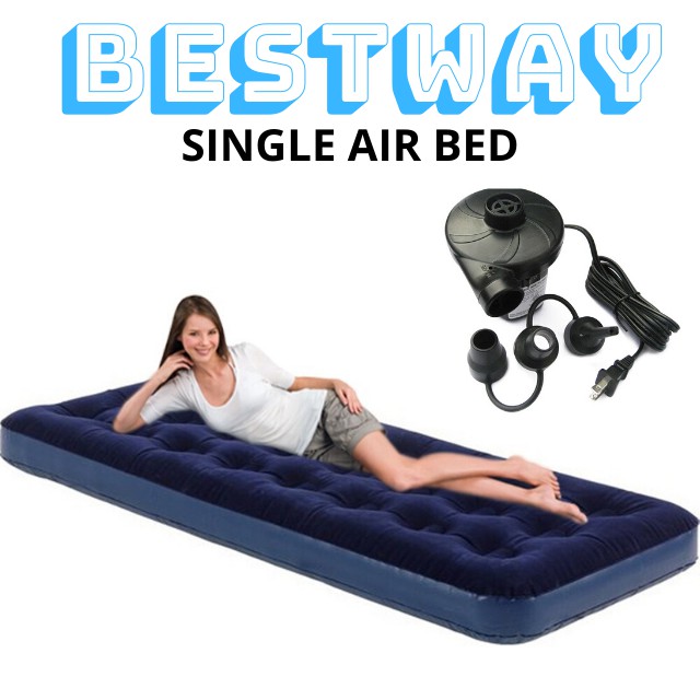 single airbed with pump