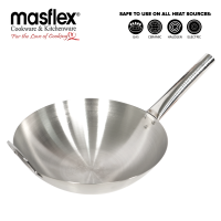 Masflex 34cm Stainless Steel Wok RG-823
