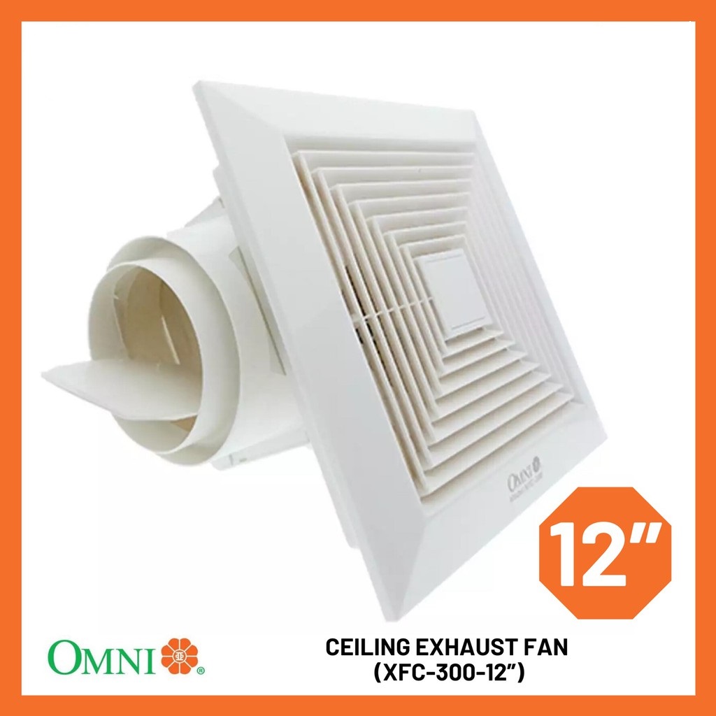 OMNI CEILING MOUNTED EXHAUST FAN 12" MODELXFC300 review and price