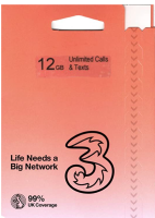 THREE UK SIM WITH 10GB DATA