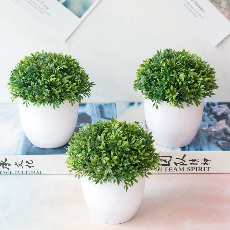Mini Artificial Aloe Plants Bonsai Small Simulated Tree Pot