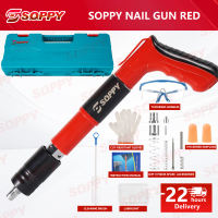 Nail gun Manual Steel Nails Gun For Concrete Rivet Tool Steel Rivet Gun Nail Punch Gun Wall Anchor Wire Slotting Device Nail Fast nail sound attenuation processing free nails Electric tool(READY STOCK & COD & LOW PRICE &Local Seller )
