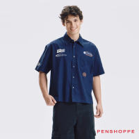Penshoppe Auto Club Boxy Shirt For Men