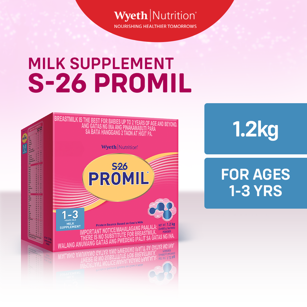 S-26 PROMIL Three Milk Supplement Powder for Children 1-3 Years Old 1.2kg