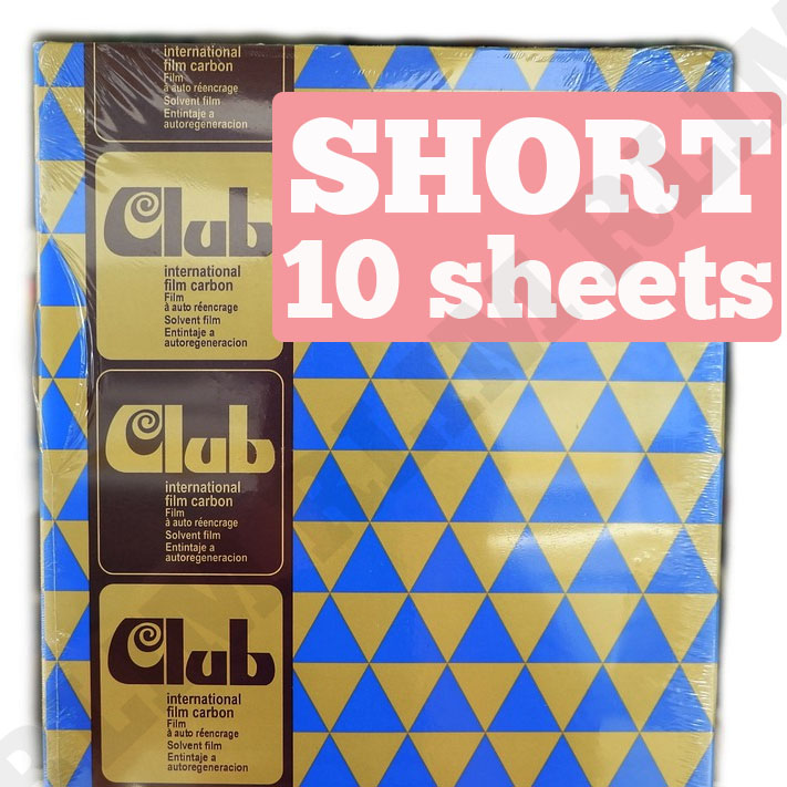 Carbon Club Film Carbon Paper 10 PCS Short Long