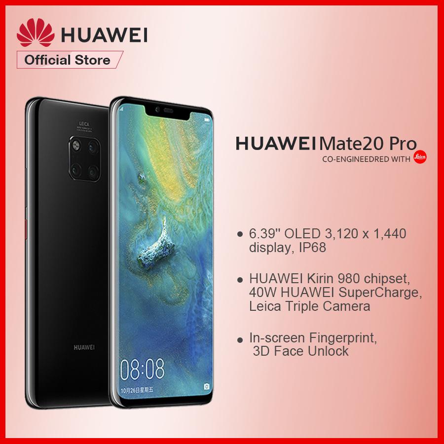 Original Huawei Mate 20 Pro 6GB 128GB AI Leica Triple Rear Camera Kirin 980 CPU 6.39