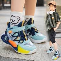 Sinered Fashion Children‘s high-top basketball shoes rubber Breathable Kids Sneakers 1-6 years old