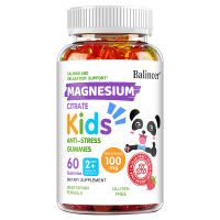 Balincer Childrens Magnesium Citrate Gummies - Helps with sleep calmness muscle relaxation calcium absorption