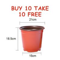 (BUY 10 TAKE 10) Plastic Flower Pot Seedling Plant Soft Nursery Plant Containers Seedling Flower Pot
