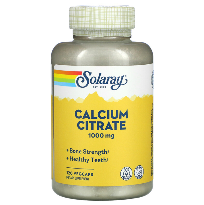 Solaray Calcium Citrate 1000 mg 120 VegCaps