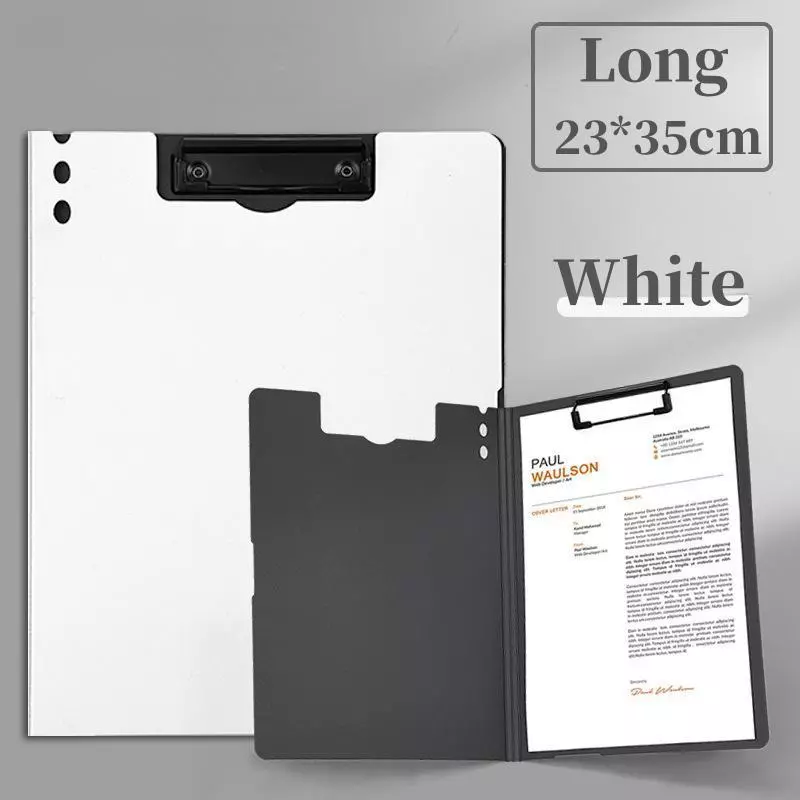 TORAS A4 folder double Long clamp data special loose leaf file storage archive clip writing board