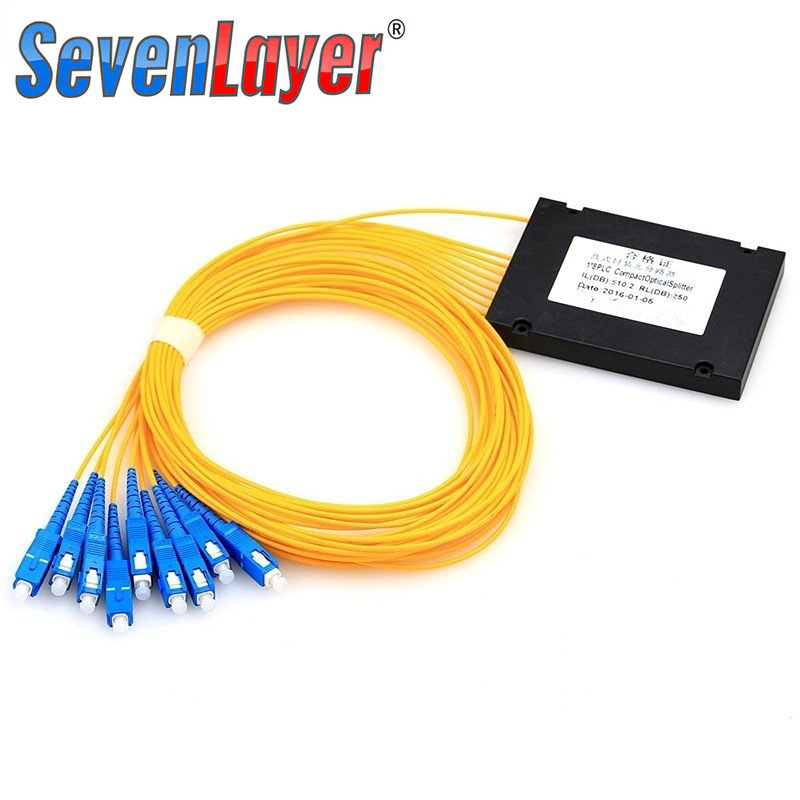 Ftth sc upc 1x2/4/8/16 plc single mode fiber optical splitter fbt optical coupler sc apc