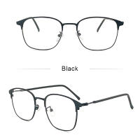 LUSEEN Photochromic Anti Radiation Eyeglass / Square Metal Replaceable Lens Frame Computer Glasses / Anti Blue Light Eyeglasses For Woman Man / Unisex Eyewear AG2206