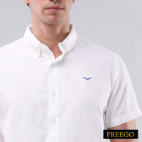 Freego Mens Woven Oxford Polo Short Sleeve GMT06-0308 [Polo for man]