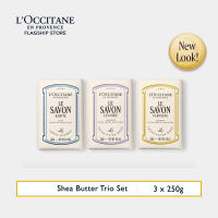 OCTOBER EXCLUSIVE BUNDLE | LOccitane Shea Butter Body Soap Trio 250g (Nourishing)