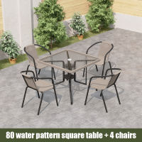 Coospro Outdoor Furniture Garden Set Outside Table and Chairs for Balcony&Terrace