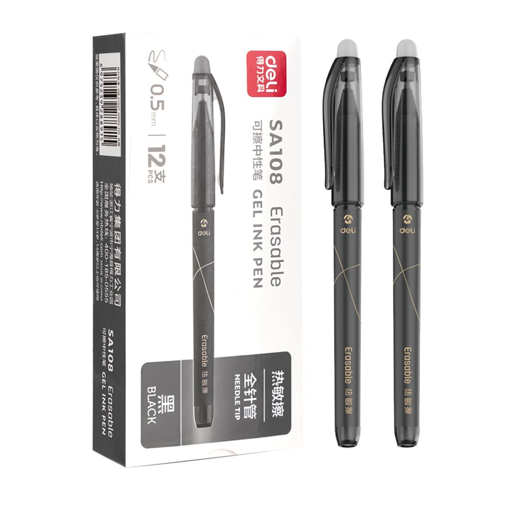 Deli SA108 Erasable Gel Pen 0.5mm 12pcs/box
