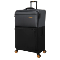 IT Luggage Duotone Black Luggage with  TSA Lock Ultra Lightweight