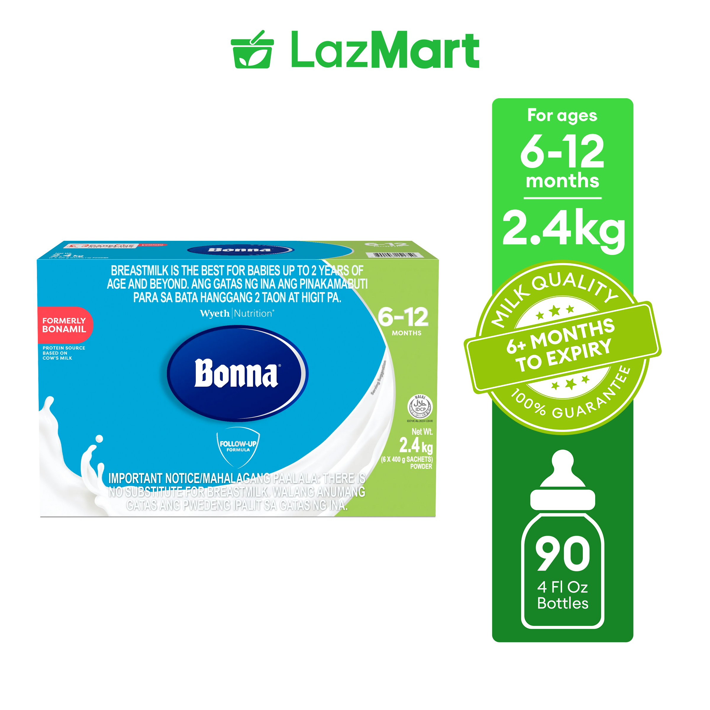 Bonamil (Stage 2) Milk Supplement for 6-12 Months 2.4kg