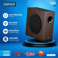 Edifier T5 black speaker  Powerful distortion-free bass | Adjustable Bass and Frequency Bandwidth/ Edifier T5S
