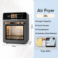 OOKAS air fryer oven 25L/16L/9L/7L Large window series air fryer digital touch air fryer Support Timer Temperature Control Smart Electric Fryer