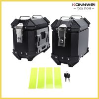 Motorcycle Hard Side Saddle Luggage Aluminium Alloy Weatherproof Motorcycle Side Case Storage for Riders