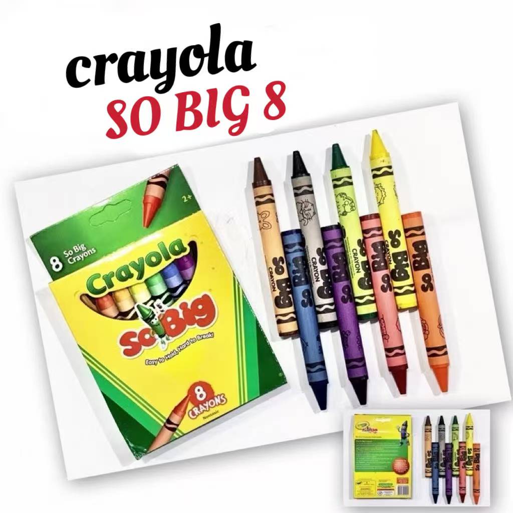 Original Crayola Crayons Non-toxic with JUMBO / SO BIG Crayons