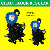 Maco Chain Block (Regular) 1-2-3-5 Tons 1 Ton x 2.2 Meters Red 1 Ton x 3 Meters Blue 2 Tons x 3 Meters (2 Chain Leg 6mm) 3 Tons x 3 Meters (2 Chain Leg 8mm) 5 Tons x 3 Meters (2 Chain Leg 10mm) Lifting Chain Block