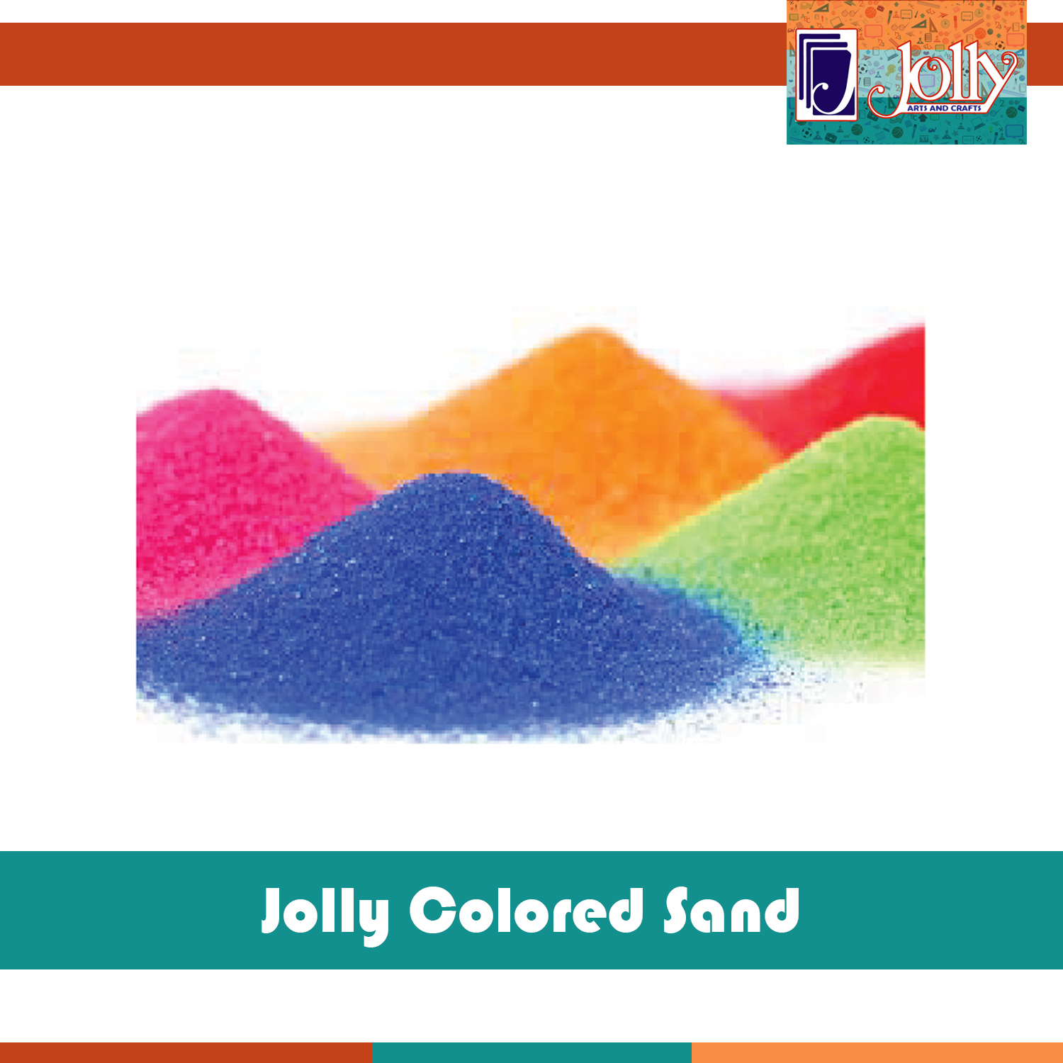 Jolly Assorted Art Sand Set of 10s - Sold by 10 pcs (100 grams per pack)