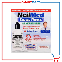 NeilMed Sinus Rinse Kit 50 Premixed Packets and 1 Rinse Bottle