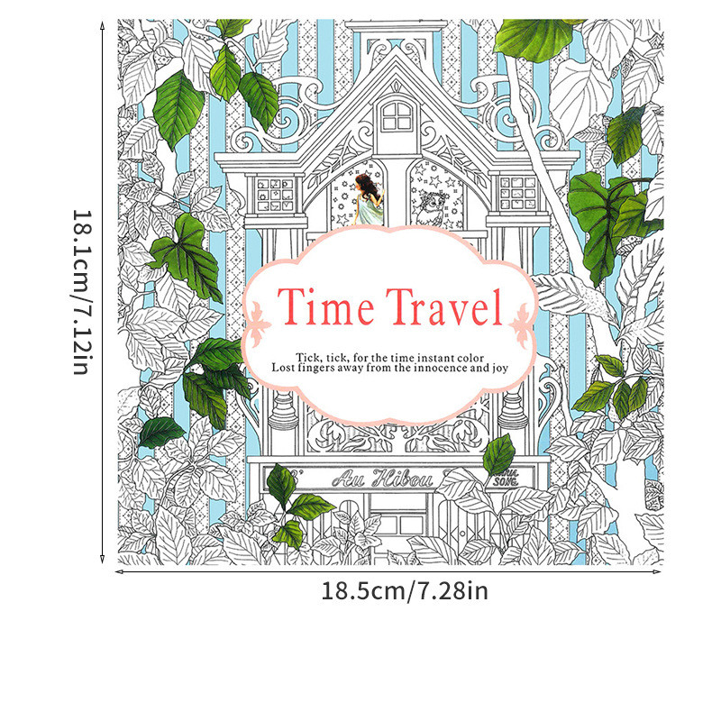 Colouring Book for Children Adult Relieve Stress Fun Painting Graffiti Paintings Big Drawing Book 24Pages