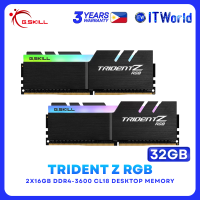 Itw | G.Skill DDR4 RAM 32GB (16GBx2) 3600Mhz Trident Z RGB Desktop Memory (F4-3600C18D-32GTZR)