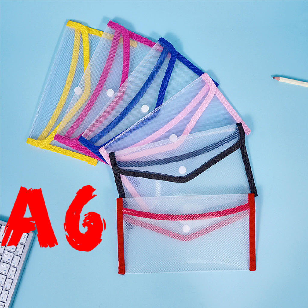 A6/A5 PLASTIC ENVELOPE POUCH SCHOOL SUPPLY OFFICE SUPPLY