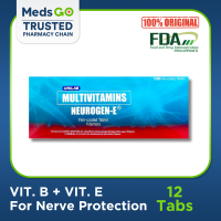 NEUROGEN-E Vitamin B Complex (B1 B6 B12) + Vitamin E - 12 Tablets