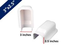 3x2.5 inches - PVC Molding  90⁰ Wall Cover for Air Conditioning