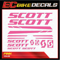 EC BIKE DECALS SCOTT Bike Frame Vinyl Sticker for Mountain Bike/Road Bike and Fixie