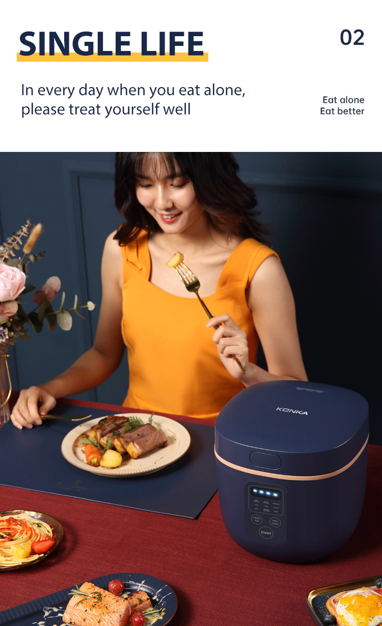 【English Version】KONKA 2L Electric Rice Cooker Multifunction 24hour