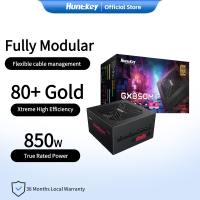 Huntkey - 3 Years Free Replacement Warranty - True Rated 80+ Gold Fully Modular Power Supply Unit High-end Gaming Computer PSU for PC GXM 750W/850W ATX3.1 PCIe 5.1 Certified High Efficiency Durable with AC Cable