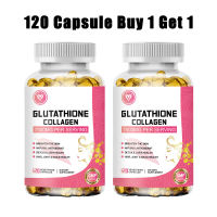 ISNIH Glutathione Whitening Capsule Collagen Glow Capsule Anti-Aging Collagen Supplements 120 Capsules