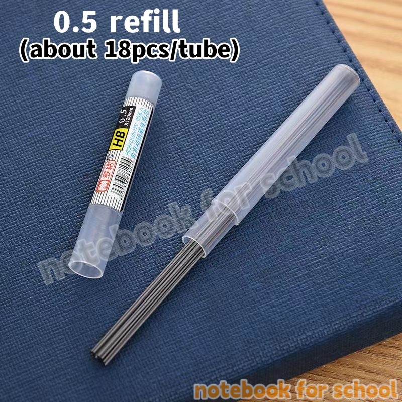 NFS 1/10/50PCS Automatic Pencil Lead HB 0.5/0.7MM Replacement Mechanical Pencil Refill School Supplies